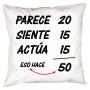 Regalos personalizados: Dise&ntilde;o y decoraci&oacute;n: Coj&iacute;n personalizado para cumplea&ntilde;os