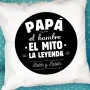 Regalos personalizados: Dise&ntilde;o y decoraci&oacute;n: Coj&iacute;n personalizado para padre 'El mito, la leyenda'