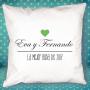 Regalos personalizados: Dise&ntilde;o y decoraci&oacute;n: Coj&iacute;n personalizado para pareja