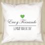 Regalos personalizados: Dise&ntilde;o y decoraci&oacute;n: Coj&iacute;n personalizado para pareja