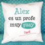 Regalos personalizados: Dise&ntilde;o y decoraci&oacute;n: Coj&iacute;n personalizado profe guay