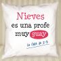 Regalos personalizados: Dise&ntilde;o y decoraci&oacute;n: Coj&iacute;n personalizado profe guay