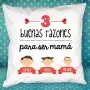 Regalos personalizados: Dise&ntilde;o y decoraci&oacute;n: Coj&iacute;n razones para ser mam&aacute;