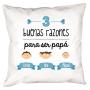Regalos personalizados: Dise&ntilde;o y decoraci&oacute;n: Coj&iacute;n razones para ser pap&aacute;