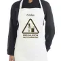 Regalos personalizados: Delantales personalizados: Delantal "Precauci&oacute;n chef experimentando"