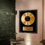 Regalos personalizados: Dise&ntilde;o y decoraci&oacute;n: Disco de oro personalizado en lienzo