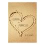 Regalos personalizados: Dise&ntilde;o y decoraci&oacute;n: L&aacute;mina personalizada Coraz&oacute;n en la arena