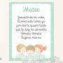 Regalos personalizados: Lienzos personalizados: Placa oraci&oacute;n personalizada para comuni&oacute;n o bautizo