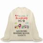 Regalos personalizados: Bolsas personalizadas: Mochila cuerdas BIO personalizada para profes