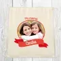 Regalos personalizados: Regalos con nombre: Mochila de cuerdas BIO personalizada con foto