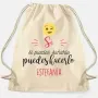 Regalos personalizados: Regalos con nombre: Mochila de cuerdas BIO personalizada emoticono