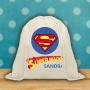 Regalos personalizados: Regalos con nombre: Mochila de cuerdas BIO personalizada S&uacute;permadre