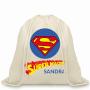 Regalos personalizados: Regalos con nombre: Mochila de cuerdas BIO personalizada S&uacute;permadre