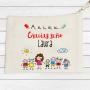 Regalos personalizados: Bolsas personalizadas: Neceser BIO personalizado para profe