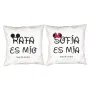 Regalos personalizados: Dise&ntilde;o y decoraci&oacute;n: Pack de cojines personalizados "Es m&iacute;o"