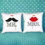 Regalos personalizados: Dise&ntilde;o y decoraci&oacute;n: Pack de cojines personalizados Mr y Mrs