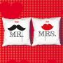 Regalos personalizados: Dise&ntilde;o y decoraci&oacute;n: Pack de cojines personalizados Mr y Mrs
