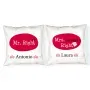 Regalos personalizados: Dise&ntilde;o y decoraci&oacute;n: Pack de cojines personalizados Mr y Mrs right
