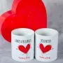 Regalos personalizados: Regalos con nombre: Pack de tazas personalizadas amor