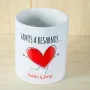 Regalos personalizados: Regalos con nombre: Pack de tazas personalizadas amor