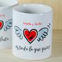 Regalos personalizados: Regalos con nombre: Pack de tazas personalizadas "Estar a tu lado"