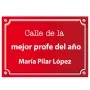 Regalos personalizados: Placa de calle personalizada para profesores: Placa de calle personalizada para profesores