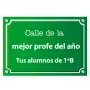 Regalos personalizados: Placa de calle personalizada para profesores: Placa de calle personalizada para profesores