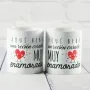 Regalos personalizados: Dise&ntilde;o y decoraci&oacute;n: Pack de dos tazas Reci&eacute;n Casados
