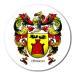 Alfombrilla redonda con escudo heráldico