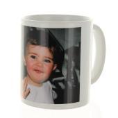 Taza blanca personalizada con foto 