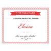 Diseño y decoración: Diploma personalizado para la mejor abuela