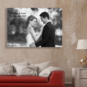 Foto sobre lienzo especial boda
