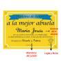 Regalos personalizados: Dise&ntilde;o y decoraci&oacute;n: Diploma a la mejor abuela del mundo