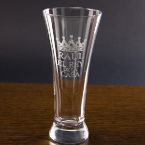 Copa de cerveza 'El rey de la casa'