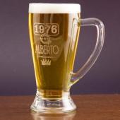 Jarra de cerveza Baviera del año de nacimiento