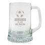 Regalos personalizados: Cristaler&iacute;a personalizada: Jarra de cerveza "El as del bal&oacute;n"