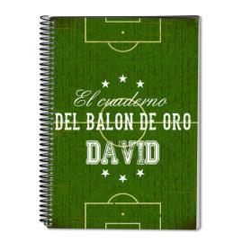 Cuaderno Balón de Oro personalizado