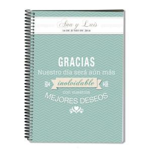 Cuaderno boda personalizado