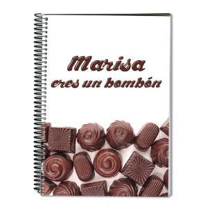 Cuaderno bombones personalizado