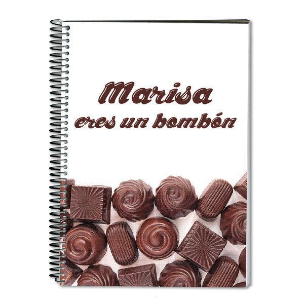 Cuaderno bombones personalizado