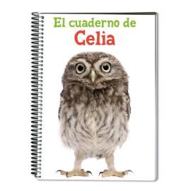 Cuaderno búho personalizado