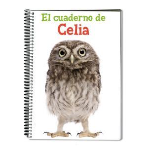 Cuaderno búho personalizado