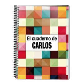 Cuaderno de cuadros personalizado