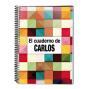 Regalos personalizados: Cuadernos: Cuaderno de cuadros personalizado