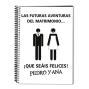 Regalos personalizados: Cuadernos: Cuaderno divertido para pareja