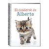 Regalos con nombre: Cuaderno gatito personalizado