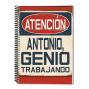 Regalos personalizados: Regalos con nombre: Cuaderno Genio personalizado