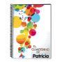 Regalos personalizados: Regalos con nombre: Cuaderno globos de colores