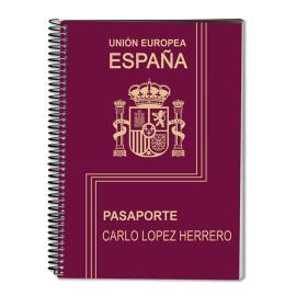 Cuaderno personalizado tu pasaporte