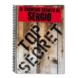 Cuaderno Top Secret personalizado